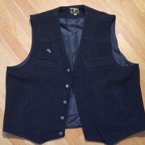 XXL wool Wyoming Traders Black Vest